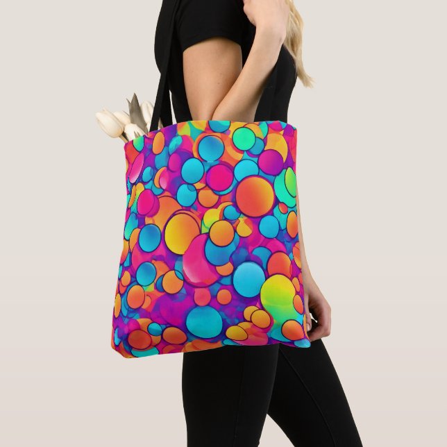 Tote Bag Kaleidoscope de rêves circulaires (De près)