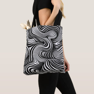 Tote Bag Kaleidoscope monochrome