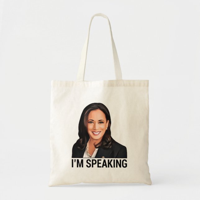 Tote Bag Kamala Harris Débat Je parle (Devant)