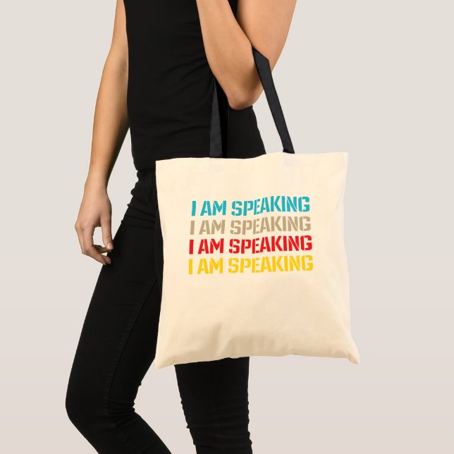 Tote Bag Kamala Harris Je parle (Devant (produit))
