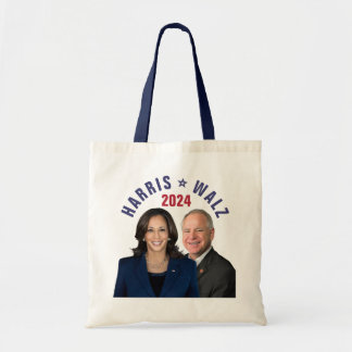 Tote Bag Kamala Harris Tim Walz 2024 Président Vice Photos