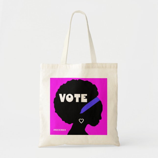 Tote Bag Kamala Harris Tim Walz 2024 Réutilisable (Devant)