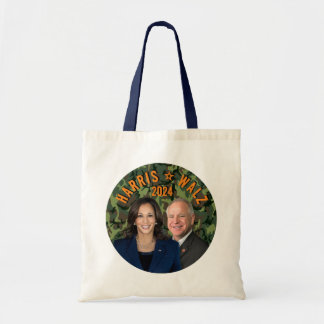 Tote Bag Kamala Harris Tim Walz Président Vice-Photos Camo