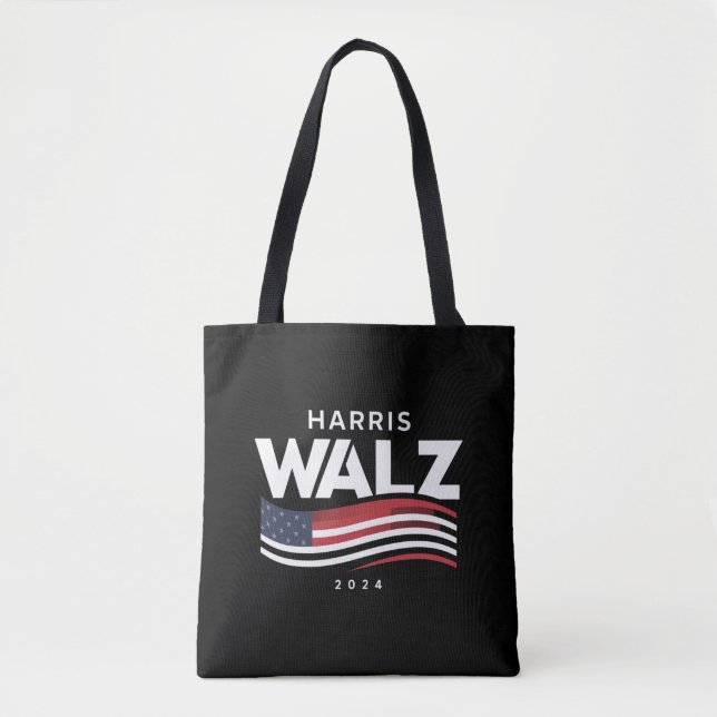 Tote Bag Kamala Harris Tim Walz Valse 2024 Election (Devant)