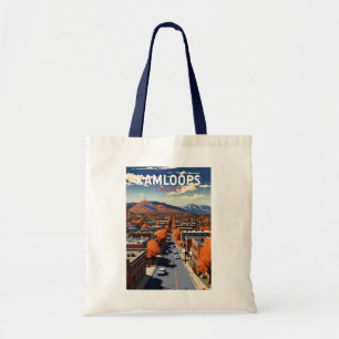 Tote Bag Kamloops Canada Travel Art Vintage
