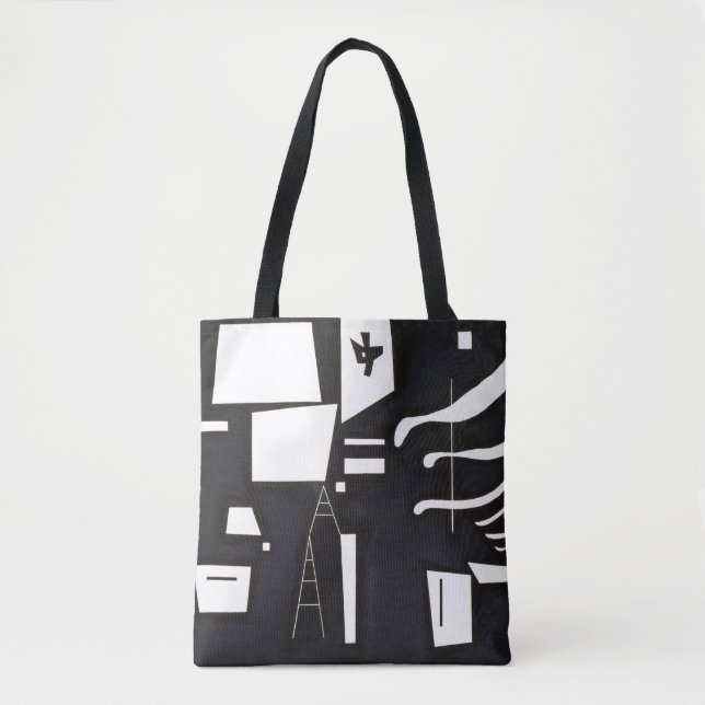 Tote Bag Kandinsky - Blanc - doux et dur, (Devant)