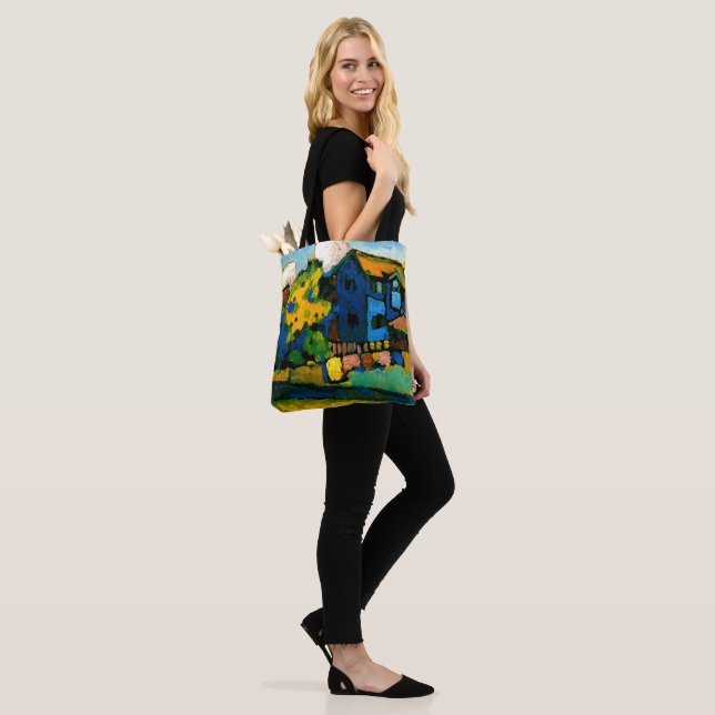 Tote Bag Kandinsky - Blaues Haus Klein (Sur le modèle)