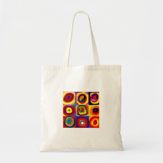 Tote Bag Kandinsky Farbstudie Quadrate Carrés Cercles Art (Devant)