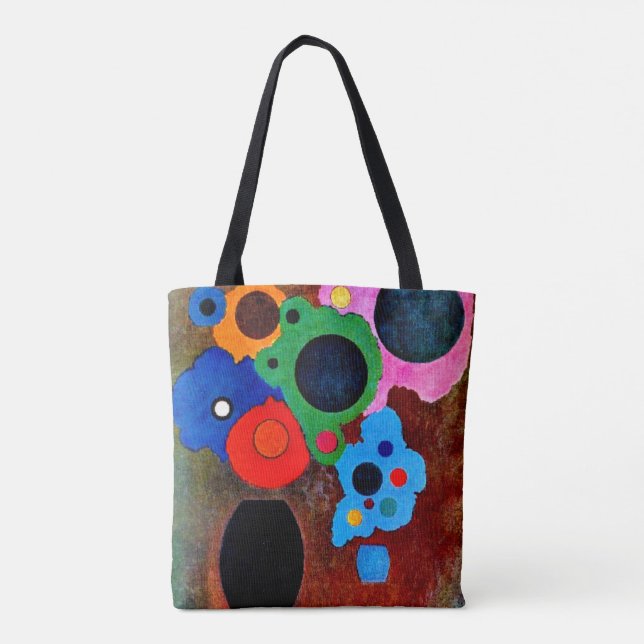 Tote Bag Kandinsky - Noir croissant (Dos)
