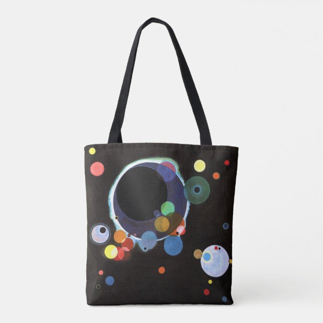 Tote Bag Kandinsky - Plusieurs cercles, célèbre peinture (Dos)