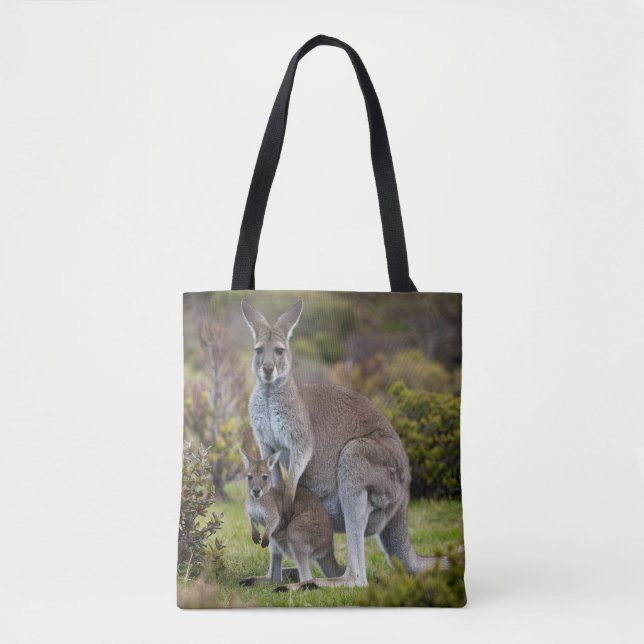 Tote Bag Kangaroo et Joey (Devant)