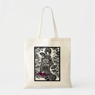 Tote Bag Kanji Art: Oiran (Courtesan) of Edo Period Japan