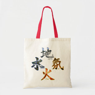 Tote Bag Kanji : Quatre éléments - budget Fourre-tout #2