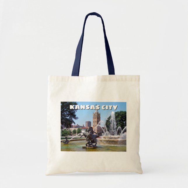 Tote Bag Kansas City Missouri Plaza Fontaine (Devant)