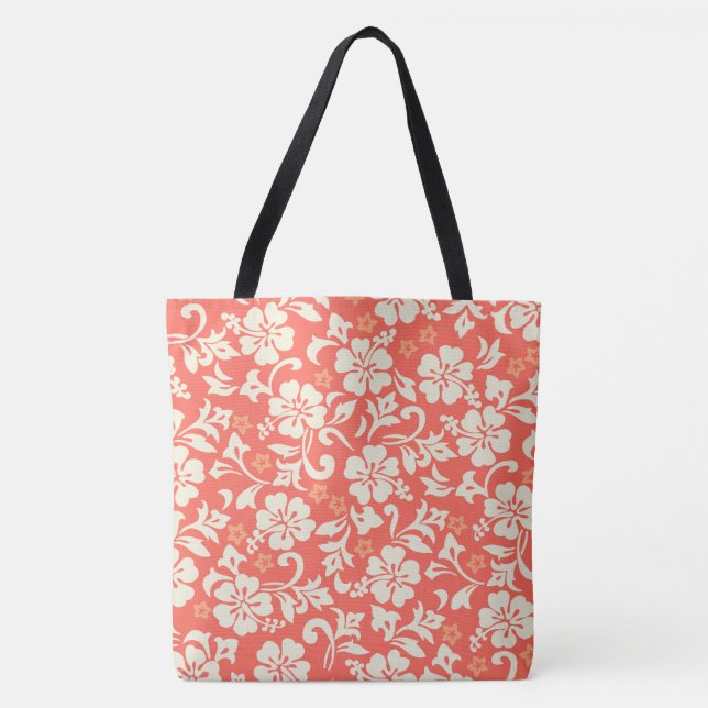 Tote Bag Kapalua Pareau Hawaii Hibiscus Beach Bag (Devant)
