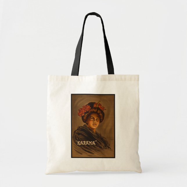 Tote Bag Karama : Actrice japonaise Romance Geisha (Devant)