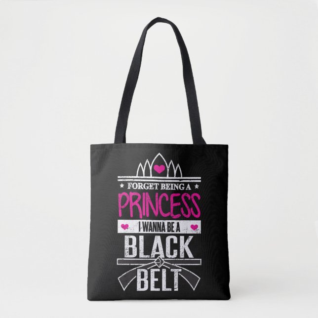 Tote Bag Karate Girls Oubliez Princess Soyez une ceinture n (Devant)