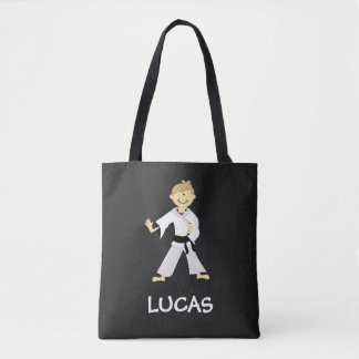 Tote Bag Karate Martial Arts Kempo Black Belt Boy