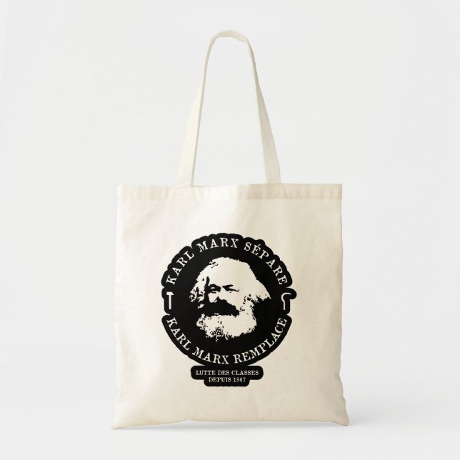TOTE BAG KARL MARX SÉPARE, KARL MARX REMPLACEMENT (Devant)