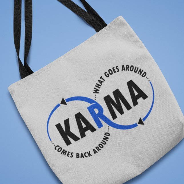 Tote Bag Karma - Ce Qui Se Passe Autour Revient (v1) (Créateur téléchargé)