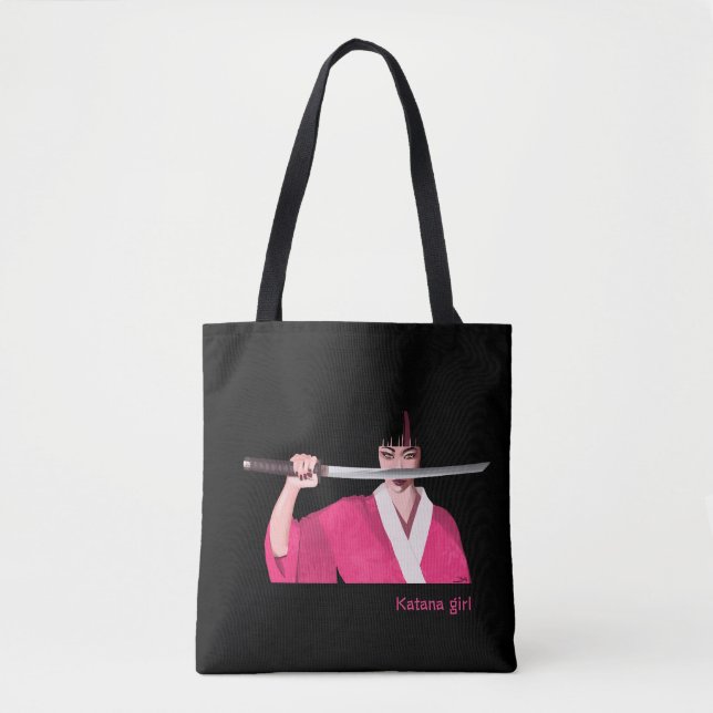 Tote bag Katana girl (Devant)