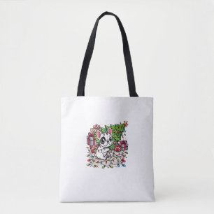 Tote Bag Kawaii Anime Frenchie Christmas Funny Chien