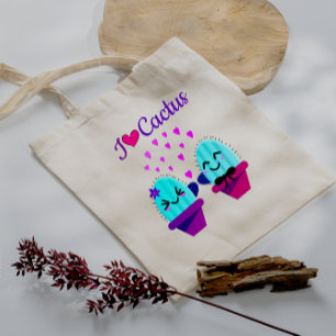 Tote Bag kawaii cactus amour