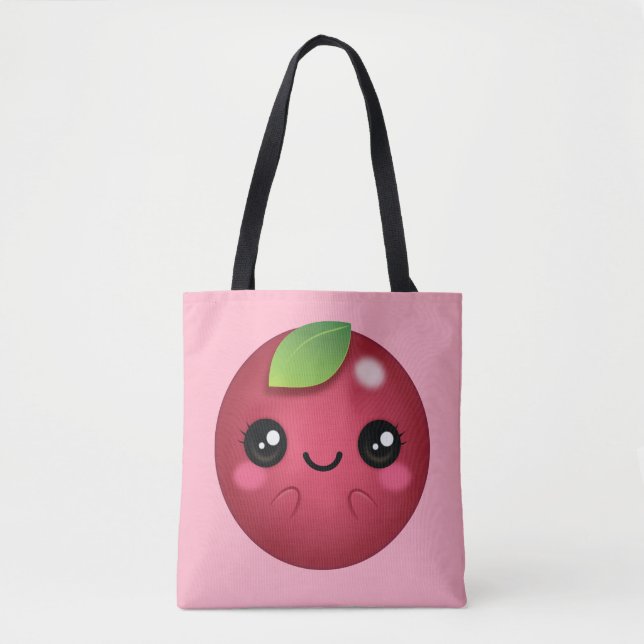 Tote Bag Kawaii Cranberry (Devant)