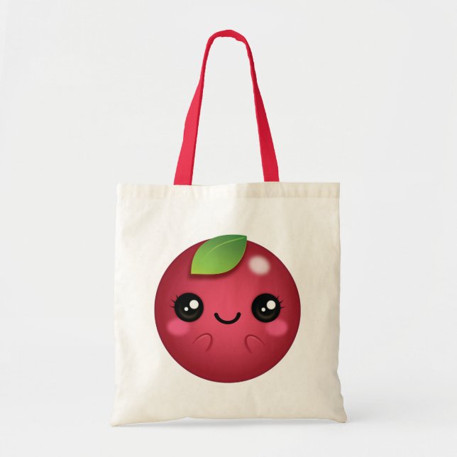 Tote Bag Kawaii Cranberry (Devant)