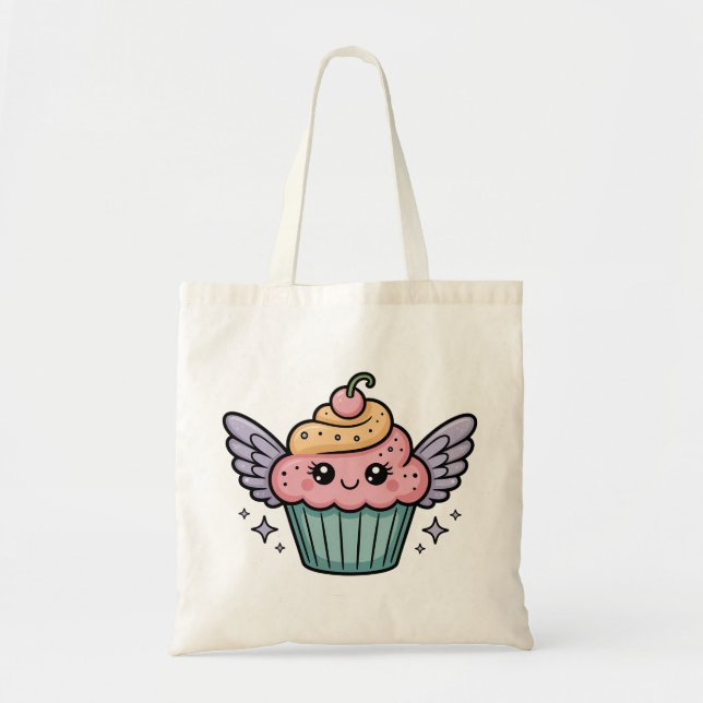 Tote Bag Kawaii Cupcake (Devant)