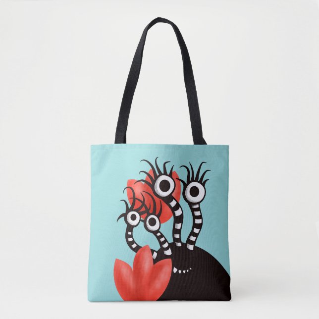 Tote Bag Kawaii Cute Monster Enfants (Devant)