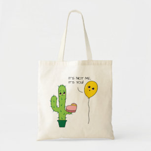 Tote Bag Kawaii Funny Brokenheared Cartoon Cactus