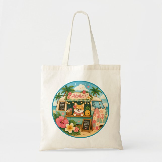 Tote Bag Kawaii Hawaii - Citation mignonne (Devant)