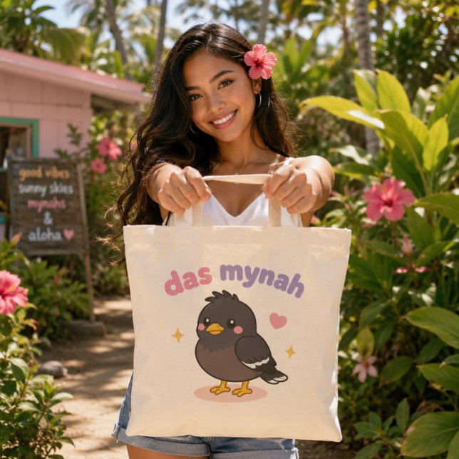 Tote Bag Kawaii Hawaii - Le Mynah (Créateur téléchargé)