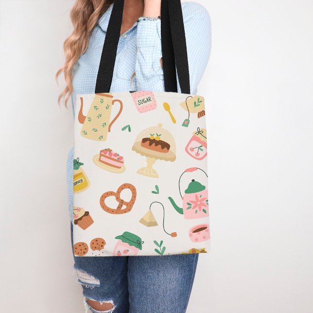 Tote Bag Kawaii Kitchen Tea Amateurs et conception de boula (Créateur téléchargé)