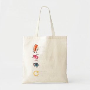 Tote Bag Kawaii Manga Sushi Mat Sleep Anime Répéter mignon 