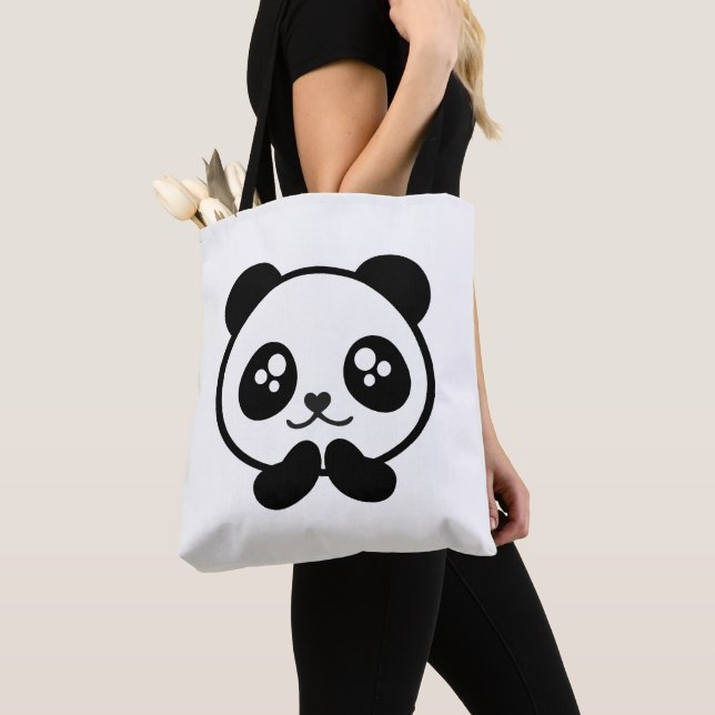 Tote Bag Kawaii Panda (De près)