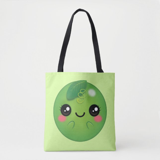 Tote Bag Kawaii Pea (Devant)