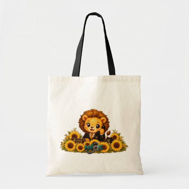 Tote Bag Kawaii Zodiaque Neos Lion (Devant)