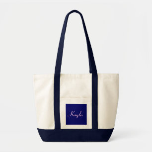 Tote Bag Kayla Dans Marine Et White V