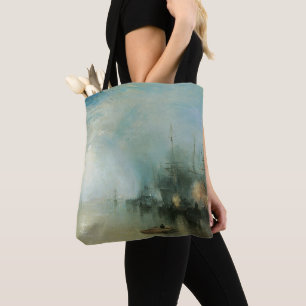 Tote Bag Keelmen déchargeant du charbon au clair de lune pa