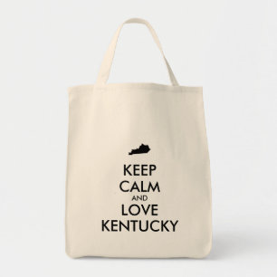 Tote Bag KEEP CALM et LOVE KENTUCKY personnalisables
