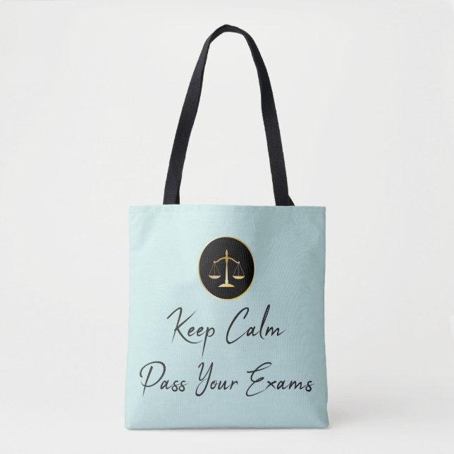 Tote Bag Keep calm. Passer vos examens (Devant)