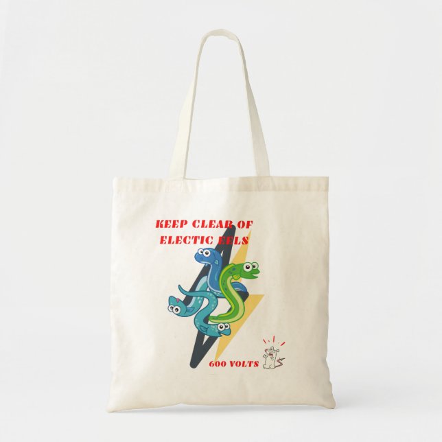 Tote Bag Keep Clear Of Electric Eels (Devant)