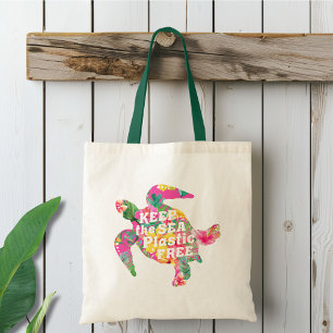 Tote Bag Keep the Sea Plastic Free Reusable