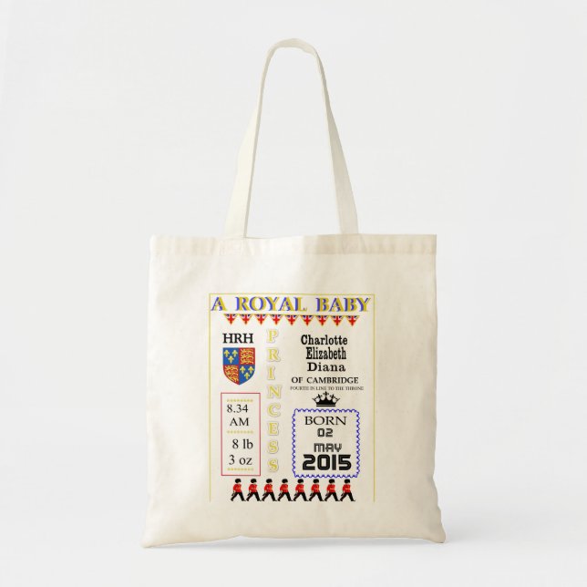 Tote Bag Keepsakes Royal Princess Charlotte (Devant)