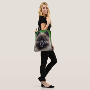 Tote Bag Keeshond Dog en tenue de jour St. Patrick