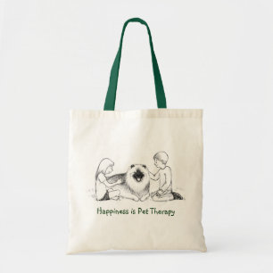 Tote Bag Keeshond Pet Therapy Cute Keesie Chien