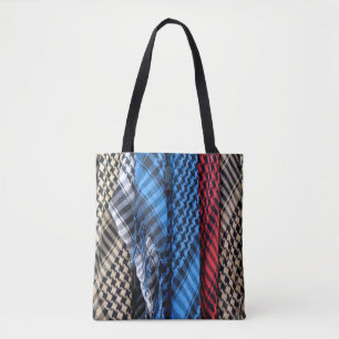 Tote Bag Keffiyeh, Palestinien de couleur