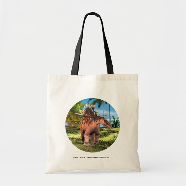 Tote Bag Kentrosaurus Dinosaure Jungle Art Préhistorique (Devant)